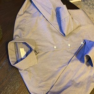 Dope grey print 15.5 Eton slim